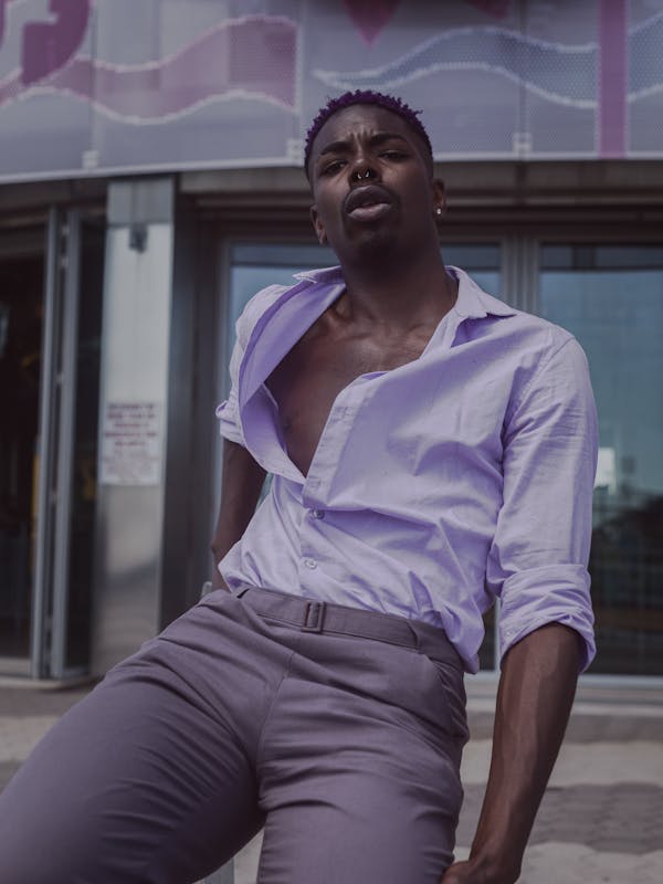 Cashmere Stripe Relaxed Shirt